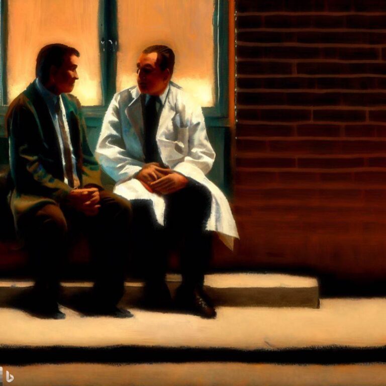 physicians anonymous, edward hopper style
