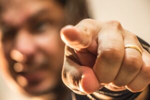 Pointing finger stigma in medicine